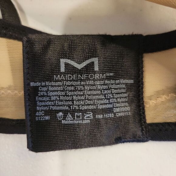 Maidenform Push-up Plunging Neckline Women's 40C NWT - Picture 8 of 8